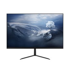 32인치 게이밍 모니터 프레임리스 커브드 FHD 컴퓨터용 듀얼 모니터, 22인치 슬림 모니터, 1cm