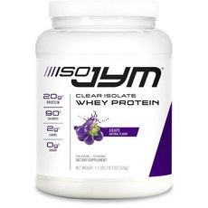 JYM 補充劑科學 Iso Jym 透明乳清蛋白葡萄味, 520g, 1個
