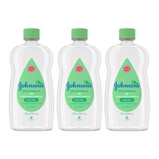 존슨즈베이비 오일 알로에 & 비타민E, 591ml, 3개