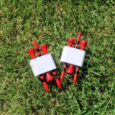 모자 티꽂이 홀더 화이트 벨트 수납 티정리 휴대용 가방, FREE