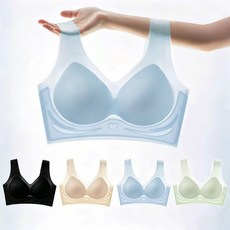 아이스브라 하트 4PCS 심리스 쿨 노와이어 브래지어