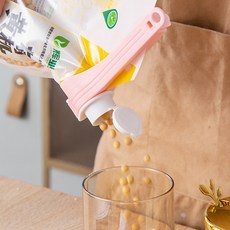 다용도 밀봉 집게 뚜껑 봉지 클립, 레드, 1개