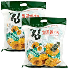 구운 김 달콤 쌀과자 900g 대용량, 2개