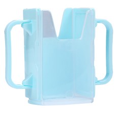 瑞億生活 兒童杯架 摺疊防灑杯架 鋁箔包適用 防擠壓學習水杯架, 1個, 藍色