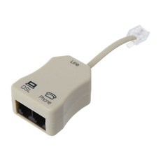 오리지널 ADSL 스플리터 광대역 전화 필터 서지 낙뢰 방지, 하얀색, 1개