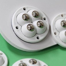 부착형 볼롤러 화이트 플라스틱롤러 소형볼롤러바퀴, 본상품