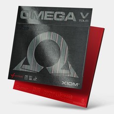 엑시옴 오메가 5 투어 /탁구러버 탁구용품, 적색, 1개
