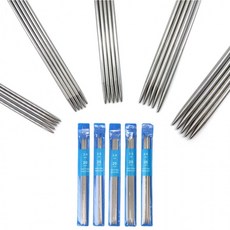 스텐 대바늘 뜨개질 장갑바늘 양쪽 스텐바늘 뜨개용품 2mm 2.5mm 3mm 3.5mm 4mm (5개입), 1개