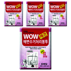 와우 배변수거처리봉투 30매 x 4팩