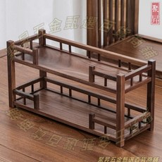 胡桃木置物架, 1個, 純正北美胡桃木,高端胡桃木實木杯墊壶承 云朵