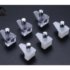 가구 선반 고정핀 욕실선반 싱크대 높이 조절 가구제작 받침나사 브라켓 1pcs, 투명