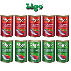 [PERA PLUS] Ligo RED / Green SARDINES tomato sauce set 필리핀 리고 생선통조림
