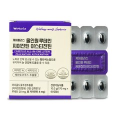 웰로리아 케어플러스 올인원 루테인 지아잔틴 아스타잔틴, 2개, 60정