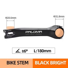 MA MTB 자전거 스템 170MM 17 7075 핸들 알루미늄 자갈 산악 160MM 도로 180MM 자전거용 CNC, 6Degr 180mm