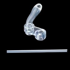 兒童保溫杯替換吸管嘴 適用於雙飲杯/奶瓶 食品級矽膠替換吸嘴, 1個, 杯蓋雙飲吸嘴*1+吸管*1