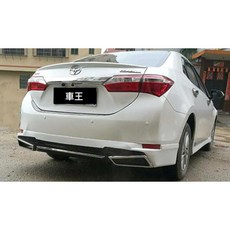 【車王汽車精品百貨】TOYOTA ALTIS 11代 11.5代 雙出尾管 大包 小包 後包圍 後下巴 後保桿, 1個
