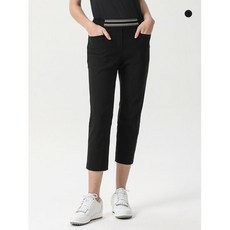 데니스골프25SS신상 여성 자가드 울밴드 블랙 8부 팬츠_FAQMLPT692 1098974