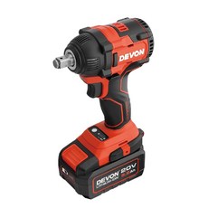 DEVON 大有電動工具 350牛頓米 20V鋰電無刷衝擊板手 - 台灣公司貨, 1個, 4.0電池標配(電池*1+9A閃充)