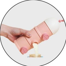 분유나 단백질 쉐이크 등을 1회분씩 소분하여 휴대하는 4단 소분 통, 1개