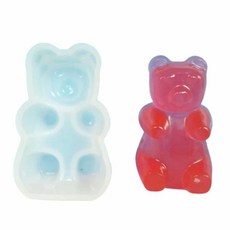 하리보 몰드 실리콘비누틀 석고방향제틀 san+50923Us, 본상품선택, 1-곰돌이몰드-중