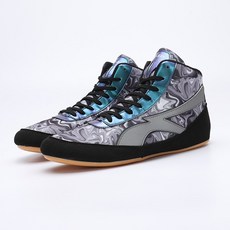 JUN ZUN 경량 프로 권화 주니어 복싱화 하이탑 메쉬 통기성 운동화 훈련 경기 체육관 레슬링화 7655