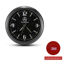 호환 자동차 액세서리 센터 콘솔 에어컨 석영 빛나는 시계 메르세데스 벤츠 B/C/E/S 클래스 A C200L GLC GL, 01 1pc-black