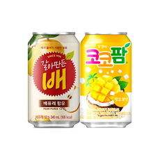 해태 갈아만든 배 코코팜 망고 코넛 3캔씩 뚱캔 340ml x 6캔