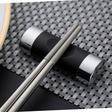 한식집 일식집 식당 테이블 세팅 숟가락 젓가락 받침대, 실버