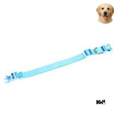 애견 목줄 M 스카이블루 강아지목줄세트