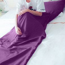 여행용 개인 이불 커버 퍼플