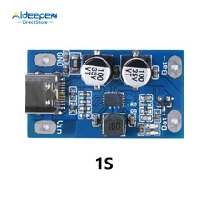 Type-C USB 1S 2S 3S 4S BMS 4.2V 8.4V 16.8V 2A 리튬 배터리 충전 부스트 모듈(표시기 포함 균형 잡힌 고, 01 1S 4.2V