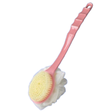 부자오빠 투인원 바디브러쉬 샤워볼, 핑크, 1개, 1개입