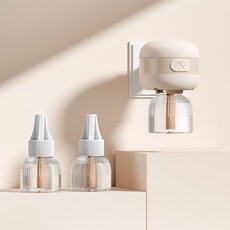 電蚊香液驅蚊器滅蚊器酒店家用無味蚊香液批發電熱01定時環保驅蚊, 黑騎士電驅蚊器-普通款-米色(不含驅蚊器):1個