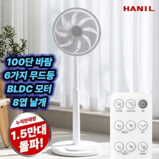 한일전기 무소음 초미풍 100단 리모컨 선풍기, DCF-2R