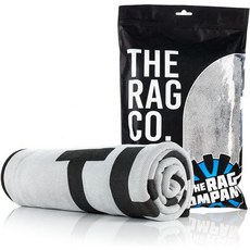 The Rag Company 더 래그 컴퍼니 - 슬림 드라이어 타월 초흡수성 한국산 마이크로파이버 스웨이드 마감 차량 건조용 타월. 25인치 x 35인치 그레이 122387, Grey
