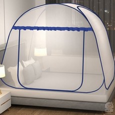 라잇뚜 원터치 모기장 120x200cm 블루 침대모기장