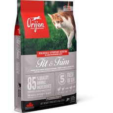 Orijen 歐睿健 Guardian 8 無穀貓飼料 90% 動物成分 鮮雞、鮭魚、兔肉, 1個, 鮮雞室內貓_1kg(送魚造型玩具)