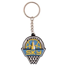 Desert Cactus Chicago Sky 키체인 WNBA 자동차 키 홀더 (PVC) 화이트.