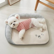반려동물 강아지 방석 푹신한 꿀잠 소파형 침대 쿠션 사계절 애견 매트 분리세탁 커버분리 가능, 1개, 그레이