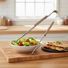 주방용품 스테인리스 조리 음식 서빙 집게 쓱템, 1개