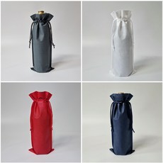 와인포장 유리병 와인병 스윙병 캔들 수제청 1구 와인파우치 15x35, 50개, 화이트