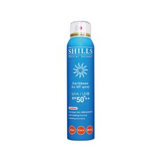 SHILLS舒兒絲-很耐曬超清爽長效約8小時亮白保濕冰鎮防曬噴霧180ml/罐-保濕降溫(藍), 1件, 180ml, 保濕降溫(藍)