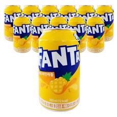 환타 파인애플 업소용 탄산음료 캔 355ml 12입 대용량, 1세트