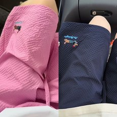 臺灣出貨 粉色多巴胺泡泡紗短褲男女寬鬆臘腸小狗刺繡情侶沙灘速幹休閒褲