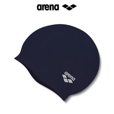 아레나 실리콘수모 플레인 수영모 AC01, 네이비, 1개