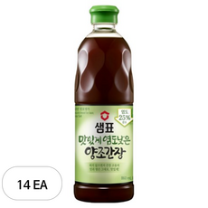 샘표 맛있게 염도낮은 양조간장, 860ml, 14개
