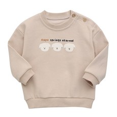 그린베베 국내생산 영유아 봄가을용 댕댕이 맨투맨