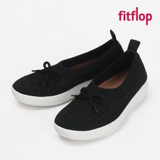 핏플랍 [정가 129000원] 운동화 우버니트 발레리나 위드 보우 여성 슬립온 블랙 J31-960 589307