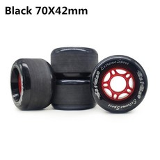 댄싱롱보드 롱보드 드리프트보드용 스케이트보드 휠 큰 피쉬보드용 70x42mm 70mm 42mm 로드 물고기 80A PU 608 베어링 4 PCs/로트, Black 70mm