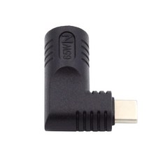 3.5x1.3mm 입력 DC 잭에서 타입-C USB-C 전원 플러그 충전 각도 조절 90도 어댑터 노트북 휴대폰용 USA, DC 3.5x1.3mm